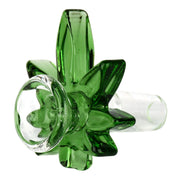 Red Eye Glass 14mm Green Big Leaf Pull Out Bowl
